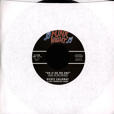 Rickey Calloway & His Tennessee Band - Do It On The One (Stay In The Pocket) / Ain't It A Crime