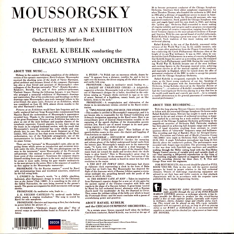 Rafael Kubelik / Chicago Symphony Orchestra - Mussorgsky / Ravel: Bilder Einer Austellung