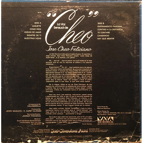 Cheo Feliciano - La Voz Sensual De Cheo