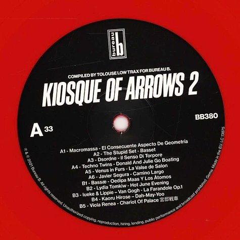 V.A. - Kiosque Of Arrows 2 (Compiled By Tolouse Low Trax) Red Vinyl Edition