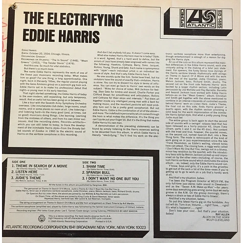 Eddie Harris - The Electrifying Eddie Harris