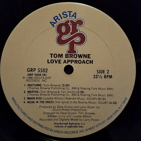 Tom Browne - Love Approach