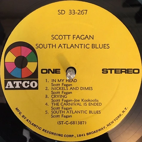 Scott Fagan - South Atlantic Blues