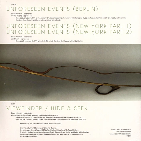 David Behrman - ViewFinder / Hide & Seek