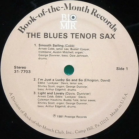 V.A. - The Blues Tenor Sax