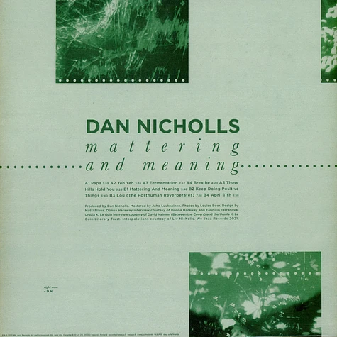 Dan Nicholls - Mattering And Meaning