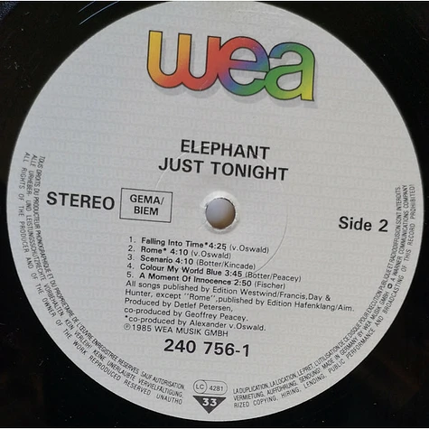 Elephant - Just Tonight