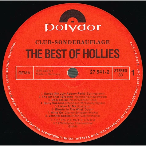 The Hollies - The Best Of Hollies