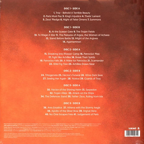 Richard Beddow, Jamie Christopherson, Tim Wynn - OST A Total War Saga: Troy Orange Vinyl Edition