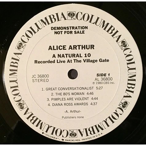 Alice Arthur - A Natural 10
