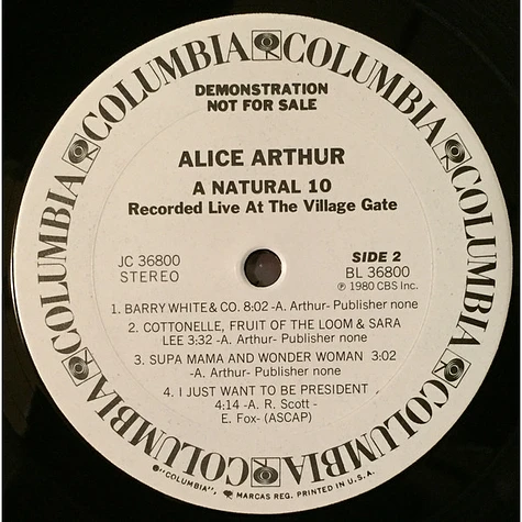 Alice Arthur - A Natural 10