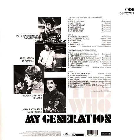 The Who - My Generation Remastered Edition 2017