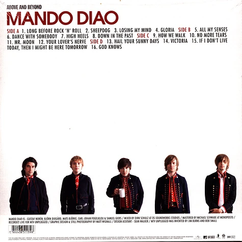 Mando Diao - MTV Unplugged Above And Beyond Limited Colored Vinyl Edition