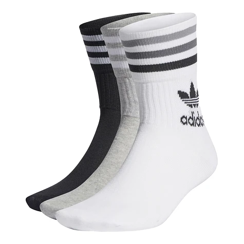 adidas - Mid Cut Solid Crew Sock (Pack of 3)