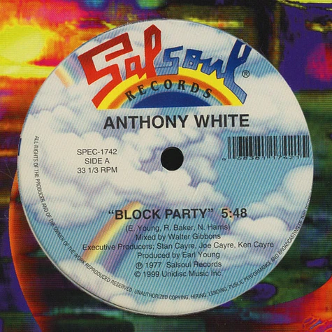 Anthony White - Block Party / I Can't Turn You Loose
