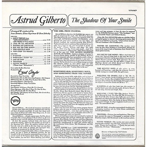 Astrud Gilberto - The Shadow Of Your Smile