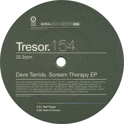 Dave Tarrida - Scream Therapy