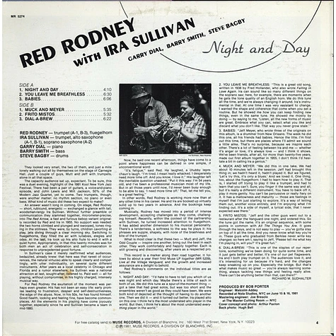 Red Rodney With Ira Sullivan - Night And Day