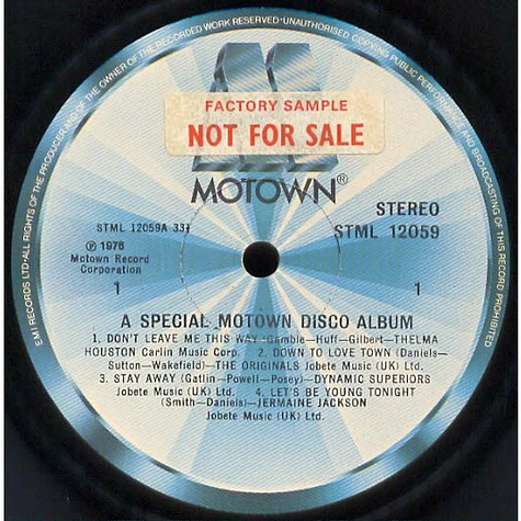 V.A. - A Special Motown Disco Album