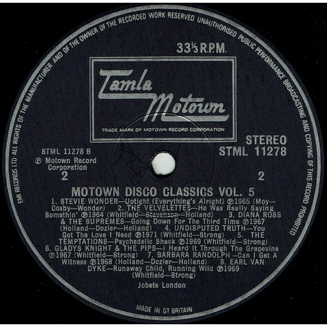 V.A. - Motown Disco Classics Vol. 5