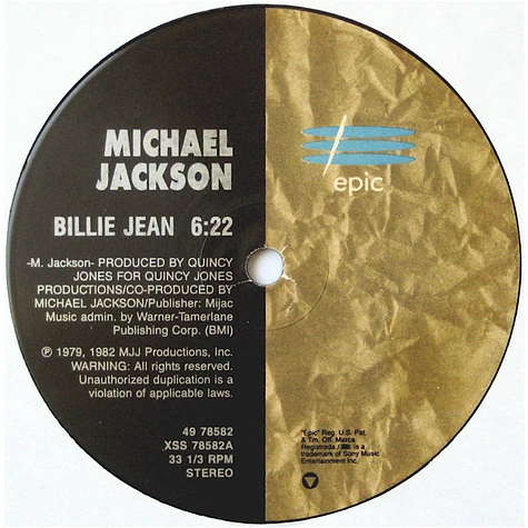 Michael Jackson - Billie Jean / Off The Wall