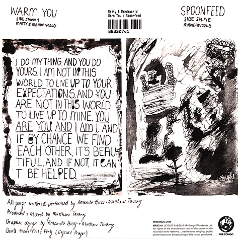 Matty & Mandaworld - Warm You / Spoonfeed
