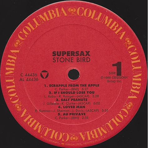 Supersax - Stone Bird