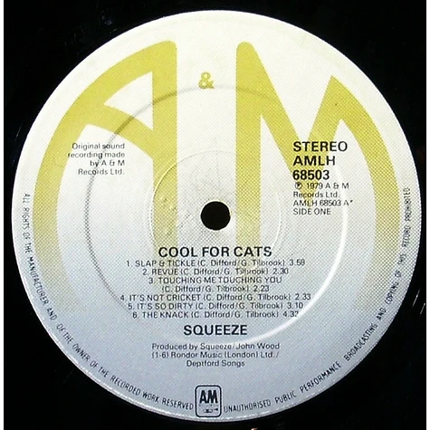 Squeeze - Cool For Cats