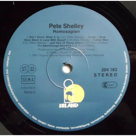 Pete Shelley - Homosapien