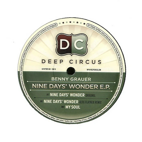 Benny Grauer - Nine Days' Wonder E.P.