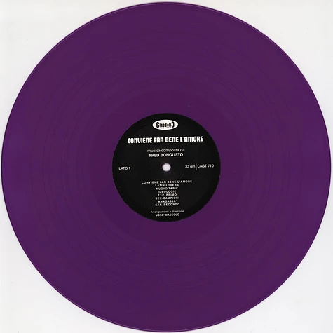 Fred Bongusto - OST Conviene Far Bene L'Amore Colored Vinyl Edition