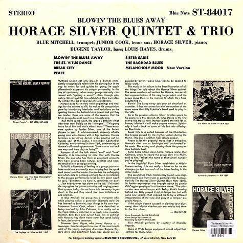 The Horace Silver Quintet & The Horace Silver Trio - Blowin' The Blues Away