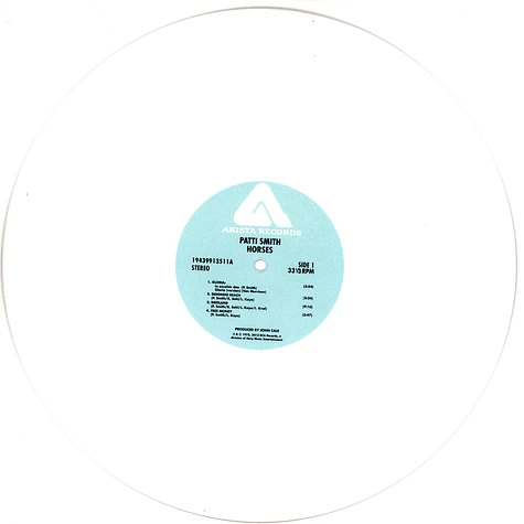 Patti Smith - Horses National Album Day White Vinyl Edition