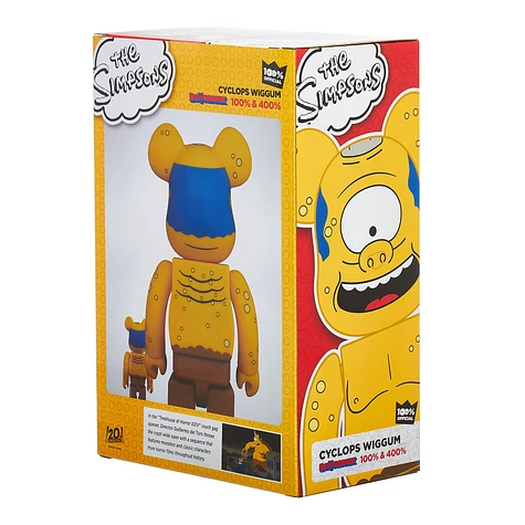 Medicom Toy - 100% + 400% Simpsons Cyclops Be@rbrick Toy