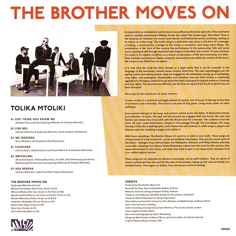 The Brother Moves On - Tolika Mtoliki