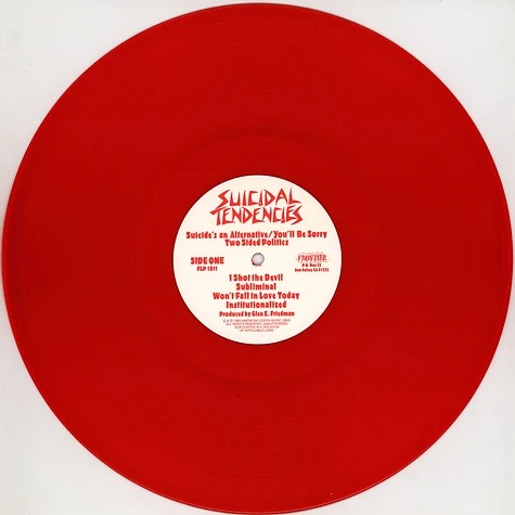 Suicidal Tendencies - Suicidal Tendencies Transparent Red Vinyl Edition