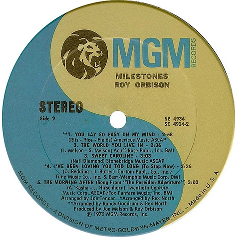 Roy Orbison - Milestones
