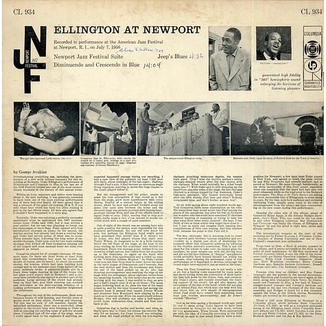 Duke Ellington And His Orchestra - Ellington At Newport