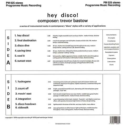 Trevor Bastow - Hey Disco!