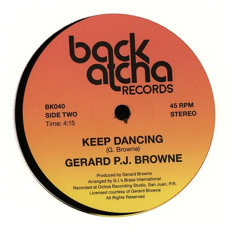 Gerard P.J. Brown - Sexy Lady / Keep Dancing