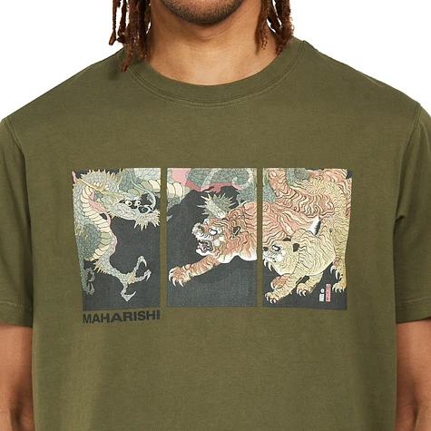 Maharishi x Utagawa Sadahide - Dragon & Tigers T-Shirt