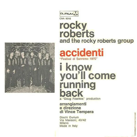 Rocky Roberts - Accidenti