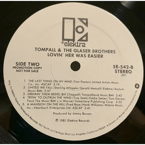 Tompall Glaser & The Glaser Brothers - Lovin' Her Was Easier