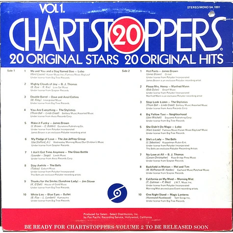 V.A. - 20 Chartstoppers Vol 1.