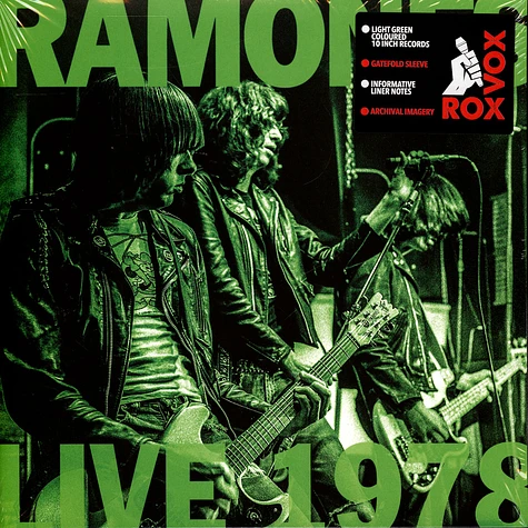 Ramones - Live 1978 Green Vinyl Edition