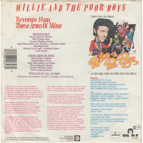 Willie And The Poor Boys - Revenue Man / These Arms Of Mine