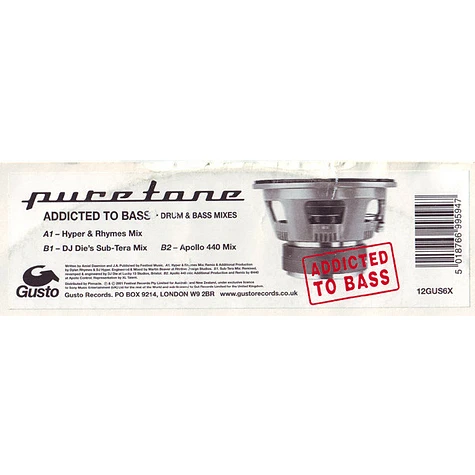 Puretone - Addicted To Bass (Drum & Bass Mixes)