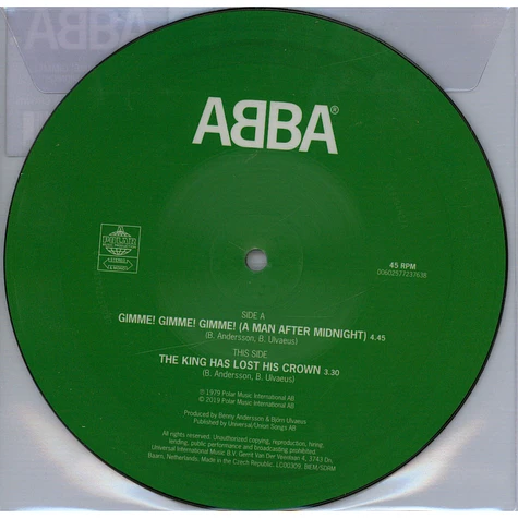 ABBA - Gimme! Gimme! Gimme! (A Man After Midnight)