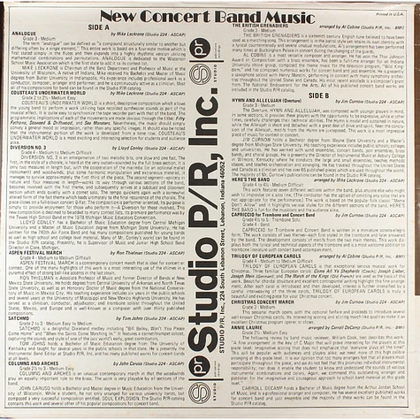 V.A. - Studio P/R In Concert: New Concert Band Music For 1978-79