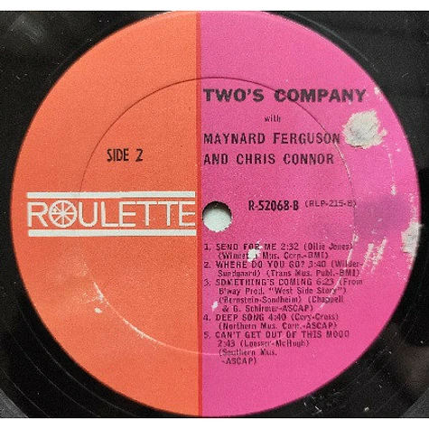 Maynard Ferguson And Chris Connor - Two's Company